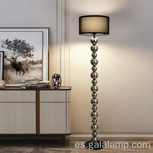 Lámpara de pie moderna de burbujas cromadas